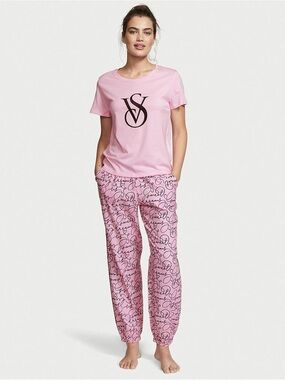 Victoria's Secret Pink Tee & Jogger Pajama Set